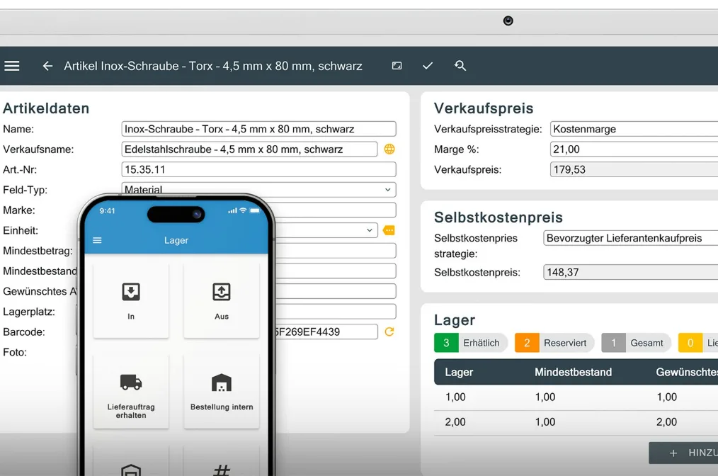ROBAWS am Desktop und am Handy